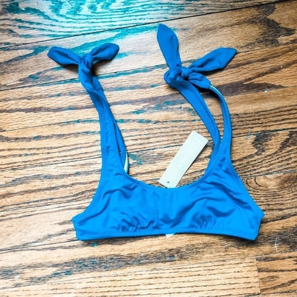 J.Crew Playa Tie Bikini Top XXS